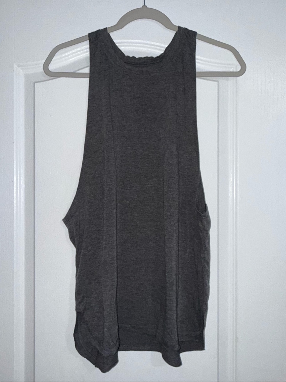 Gray Racerback Tank Top